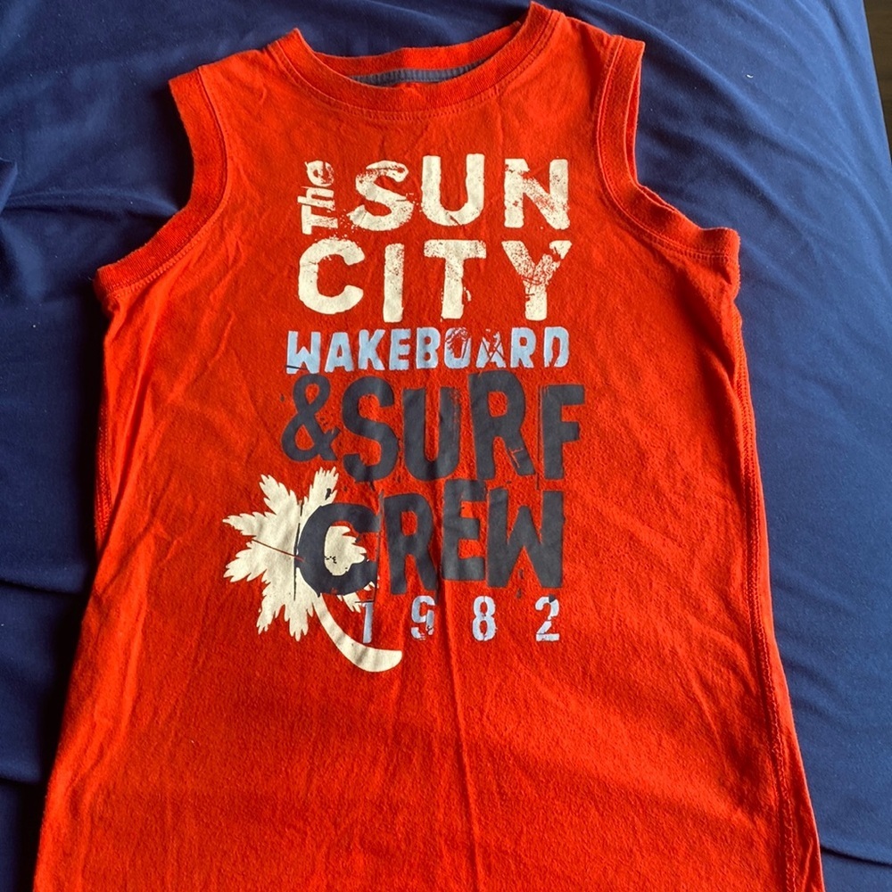 Red kids tank